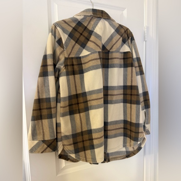 Thread & Supply Cream and Brown Plaid Jacket - Picture 2 of 4